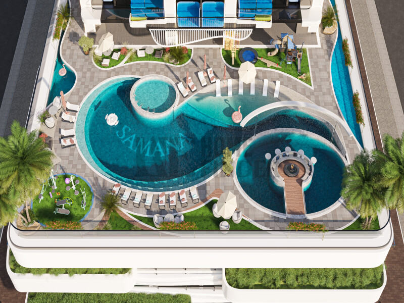 Samana Manhattan 1, JVC Dubai 2 Bedroom Apartment for Sale