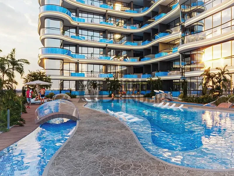 View of 1 BHK Apartments with Private Pools in Samana Barari Views, Majan