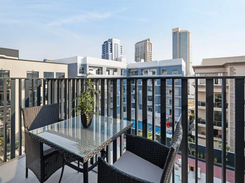 Apartment for Sale in Beverly Residence 1 - Jumeirah Village Circle, Dubai - Unique Design and Cozy | Furnished | Hight ROI at 1290000 AED