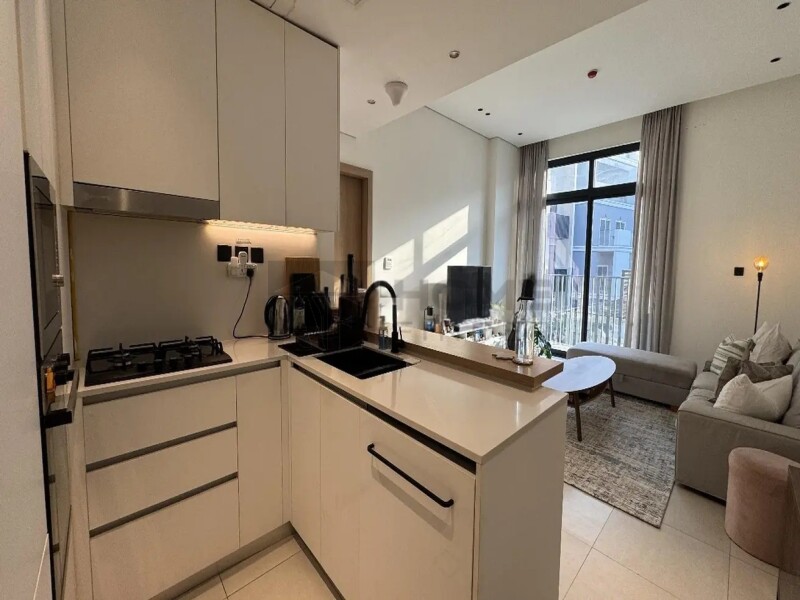 Apartment for Sale in Beverly Residence 1 - Jumeirah Village Circle, Dubai - FULLY FURNISHED | POOL VIEW | VOT at 1065000 AED