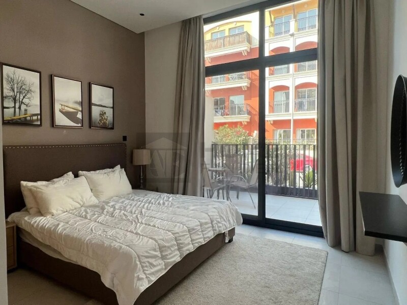 Apartment for Sale in Beverly Residence 1 - Jumeirah Village Circle, Dubai - Big Terrace | Rented | Fully Furnished at 1090000 AED