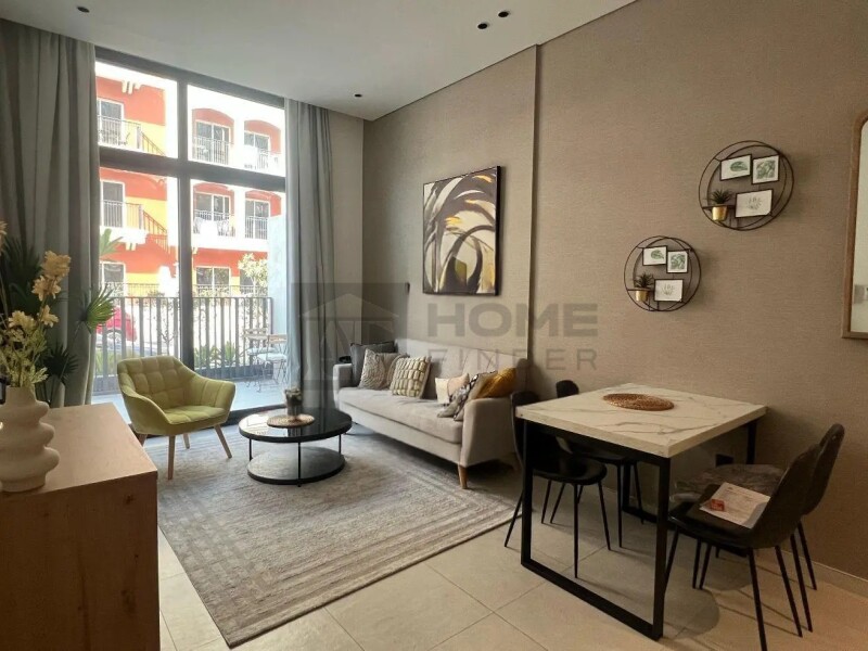 Apartment for Sale in Beverly Residence 1 - Jumeirah Village Circle, Dubai - Big Terrace | Rented | Fully Furnished at 1090000 AED