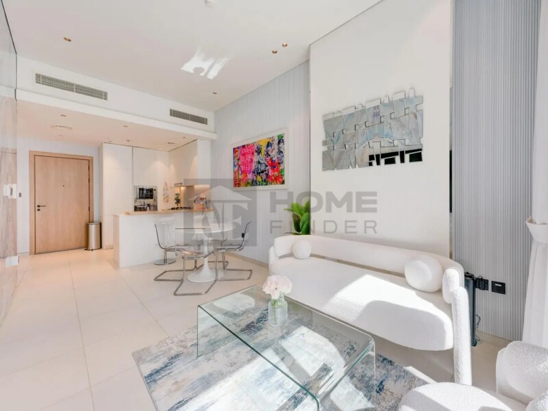 Apartment for Sale in Beverly Residence 1 - Jumeirah Village Circle, Dubai - Pool View | Bright Unit | Fully Furnished at 3789999 AED