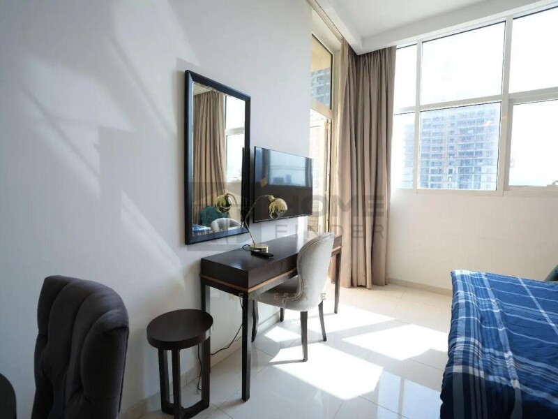 Apartment for Sale in Ghalia Tower - Jumeirah Village Circle, Dubai - Sophisticated Unit | Fully Furnished | Vacant at 665000 AED