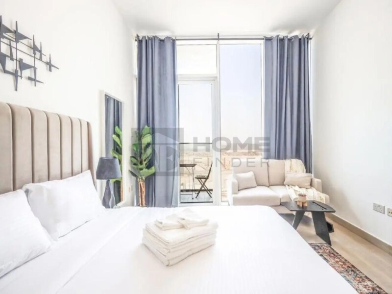 Apartment for Rent in Bloom Tower B - Jumeirah Village Circle, Dubai - Fully furnished | Multiple cheques | high floor at 50000 AED