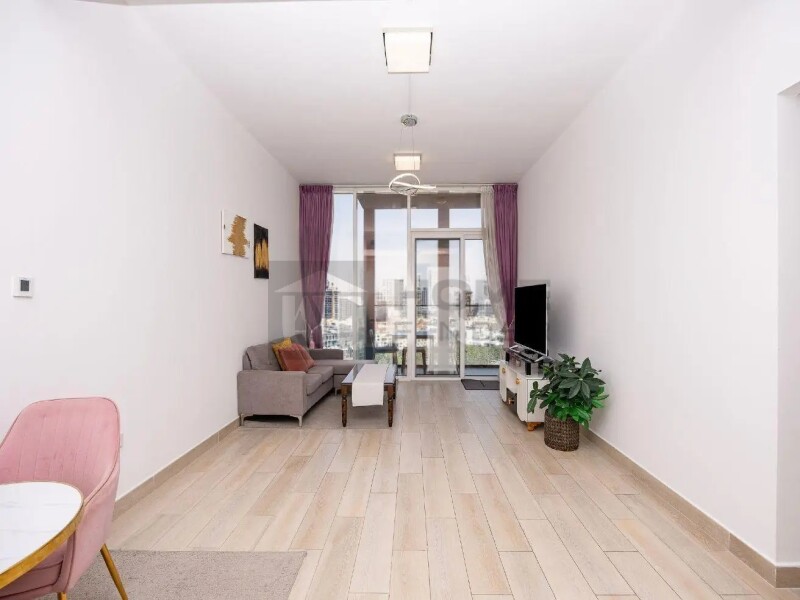 Apartment for Rent in Bloom Tower B - Jumeirah Village Circle, Dubai - Fully Furnished | Pool View | Large balcony at 85000 AED