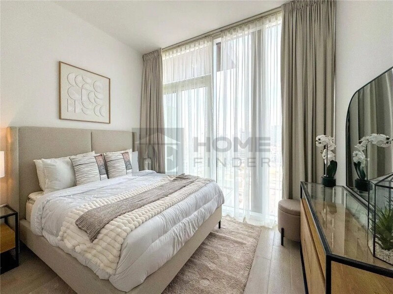 Apartment for Rent in Bloom Tower B - Jumeirah Village Circle, Dubai - Fully Furnished | 12 cheques | Balcony | Pool View at 85000 AED