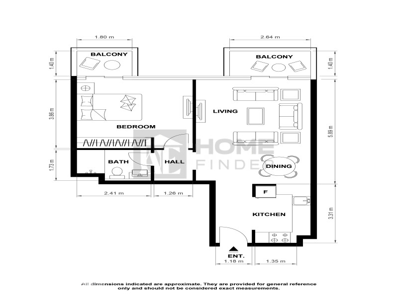 Apartment for Rent in Bloom Tower B - Jumeirah Village Circle, Dubai - Fully Furnished | Community View | Vacant at 74000 AED