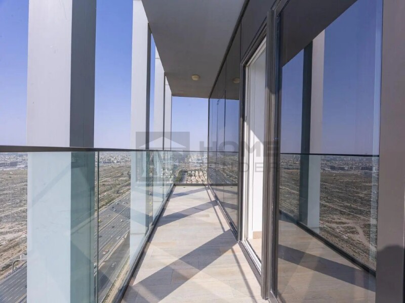 Apartment for Rent in Bloom Tower C - Jumeirah Village Circle, Dubai - Skyline & Sunset Views | Corner Unit | High Floor at 75000 AED