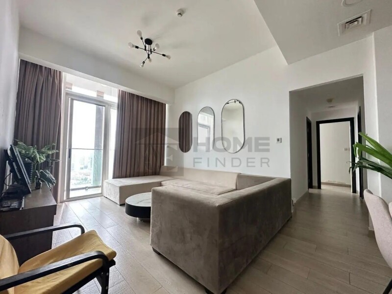 Apartment for Rent in Bloom Tower A - Jumeirah Village Circle, Dubai - Next to Exit | 2BHK + 1 Big Room | Furnished at 129000 AED