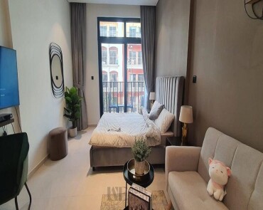 Studio Apartments for rent in Beverly Residence JVC Dubai.