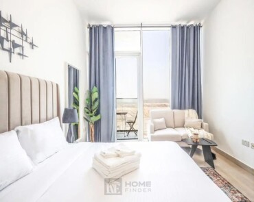 Fully furnished | Multiple cheques | high floor