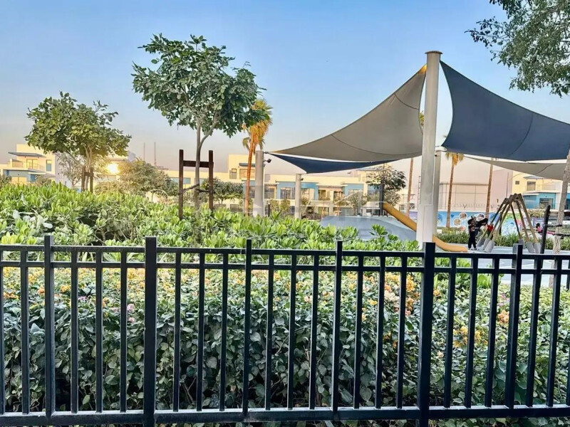 Townhouse for Rent in Santorini's - Damac Lagoons, Dubai - Single Row | Park Facing | End Corner Unit at 230000 AED