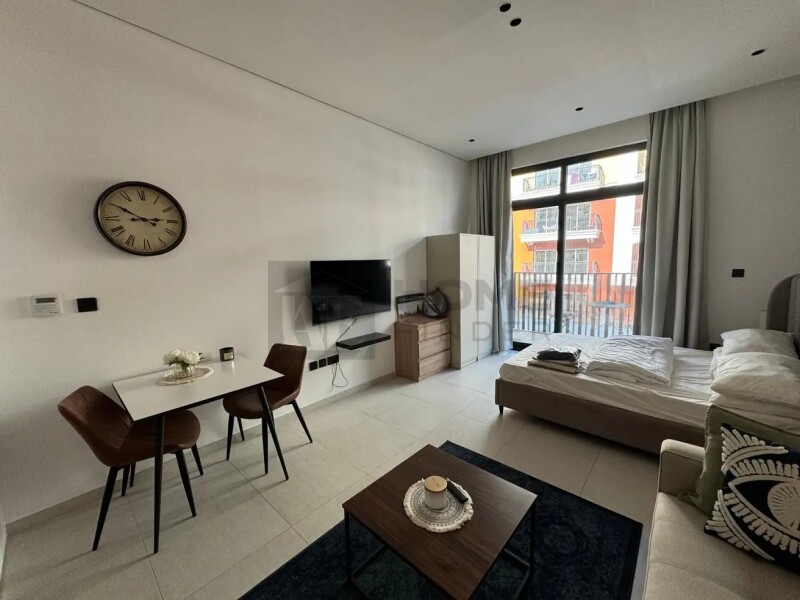 Apartment for Sale in Beverly Residence 1 - Jumeirah Village Circle, Dubai - Furnished Studio | Rented Unit | Balcony | Investor Deal | Beverly Residence JVC at 660000 AED