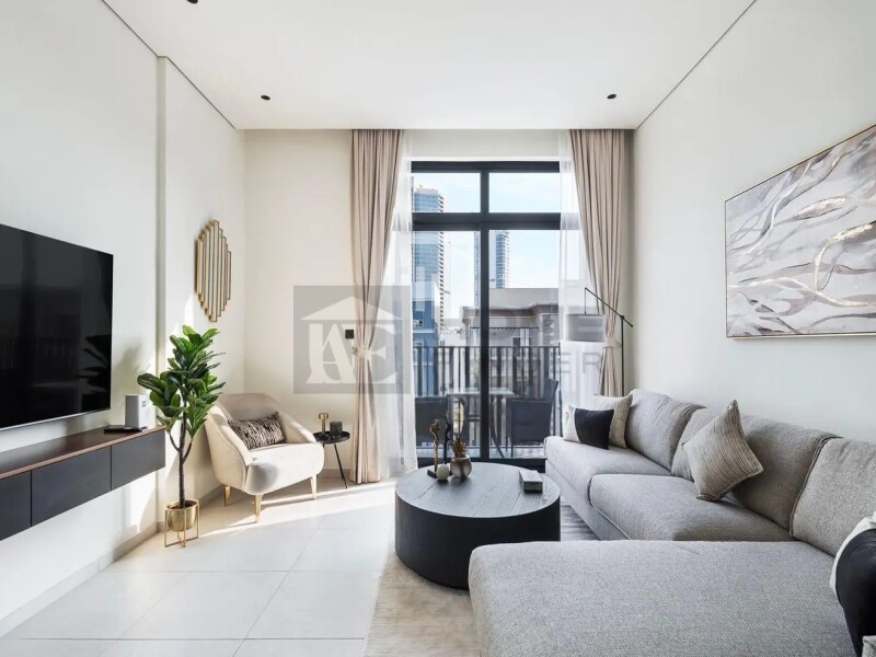 Apartment for Sale in Beverly Residence 1 - Jumeirah Village Circle, Dubai - Unique Design and Cozy | Furnished | Hight ROI at 1290000 AED