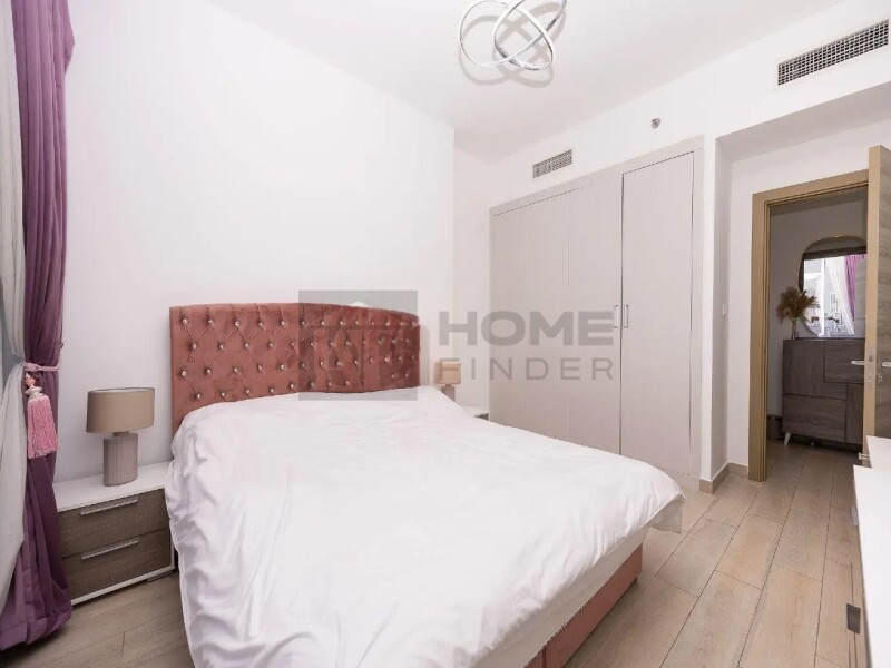 Apartment for Rent in Bloom Tower B - Jumeirah Village Circle, Dubai - Fully Furnished | Pool View | Large balcony at 85000 AED
