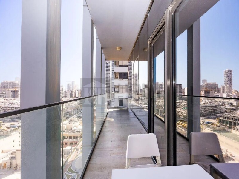 Apartment for Rent in Bloom Tower B - Jumeirah Village Circle, Dubai - Fully Furnished | Pool View | Large balcony at 85000 AED