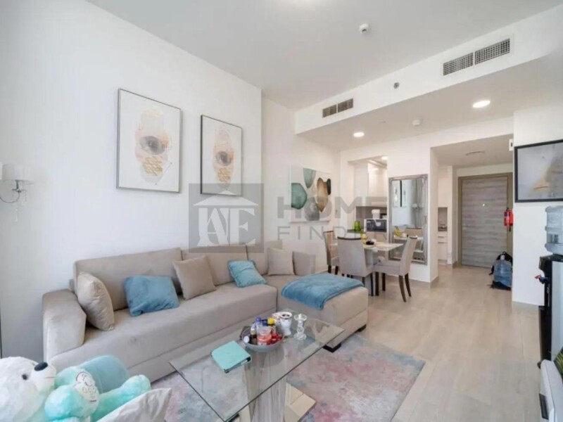 Apartment for Rent in Bloom Tower B - Jumeirah Village Circle, Dubai - Fully Furnished | Community View | Vacant at 74000 AED