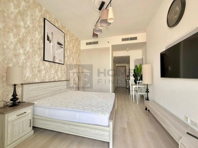 Apartment for Rent in Bloom Tower C - Jumeirah Village Circle, Dubai - Furnished Studio | Marina View | Ready to Move In at 57999 AED